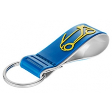 smart car Keychain - Cabrio Design in Blue/ Yellow